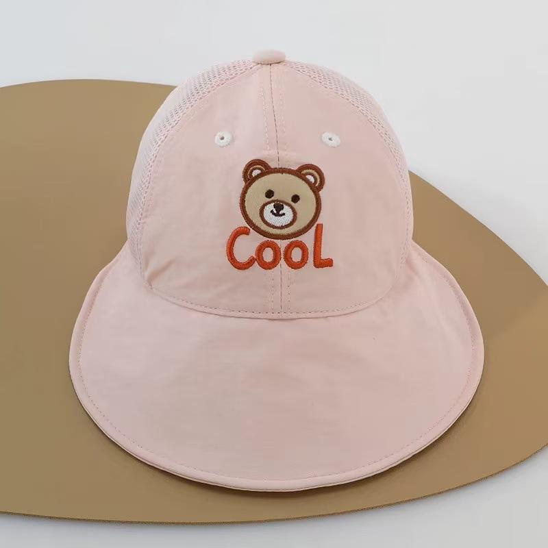 Summer Baby Sun Cap Baby Sun Hat For Girls And Boys Outdoor Neck Ear Cover Anti Uv Kids Beach Caps Bucket Cap 0-3 Years