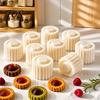 Easy Cleanup Dough Press 9PCS Round Double-Ended Pastry Mold, Hand-Press Mooncake Spiral And DIY Maker Petal Edge Design, Detachable Decorative