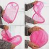 Sturdy Steel Frame Foldable Nylon Mesh Laundry Basket - Gold