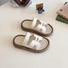 Kids' Summer Comfort Slippers: Soft Sole, Wear-Resistant, Trendy One-Strap Flats for Boys & Girls.