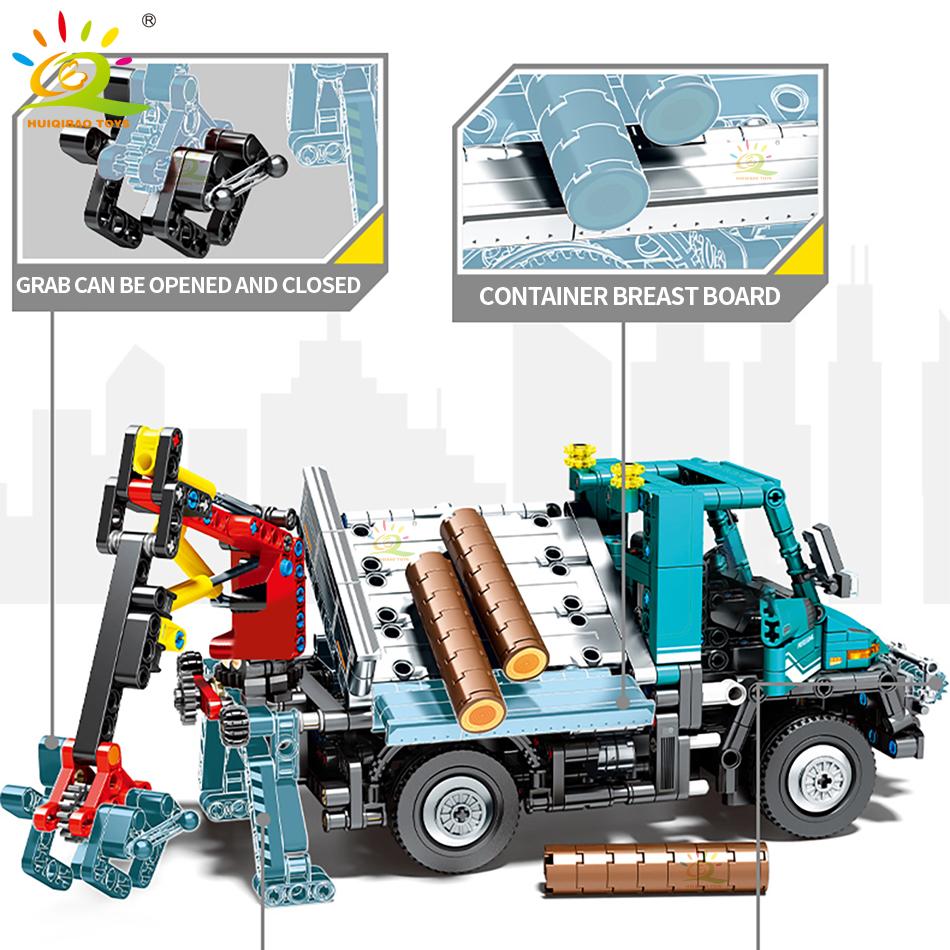 RC Engineering Farm Truck Technical Car Building Block Electric Remote Control Model Bricks Set City Children Kids Toys