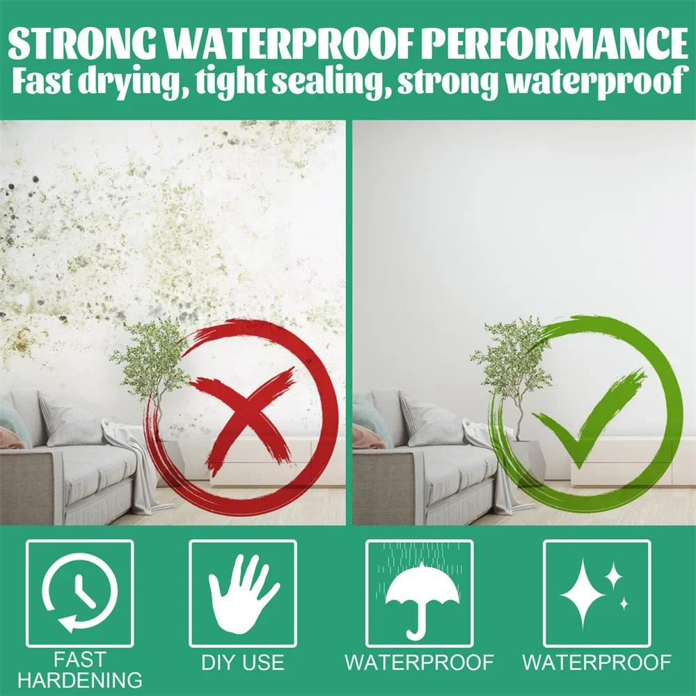 100g Wall Repair Paste Fast Drying Waterproof Crack Putty for Drywall Home Graffiti Wall Mending Mildew Proof Wall Plaster