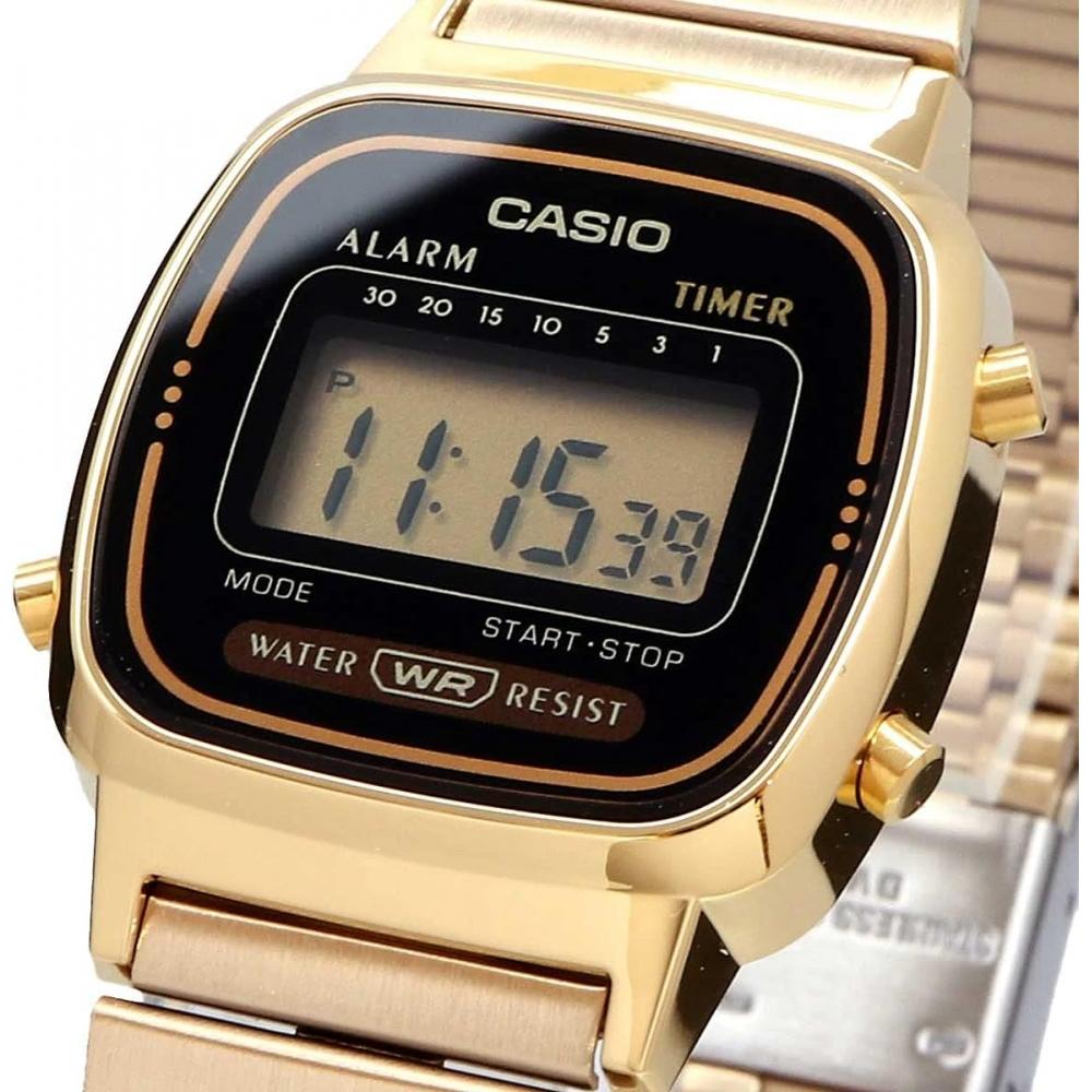 [CaSio] CaSio Women S Digital New deSign La670wga 1 Gold X Black overSeaS Model [parallel Imported Product] Gold X Black La670wga 1