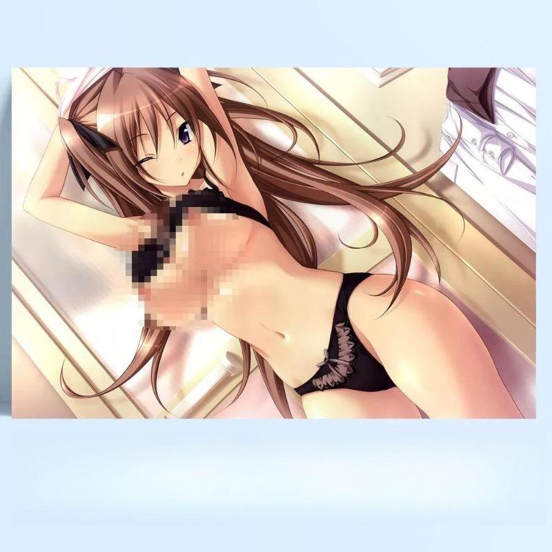 Anime 18+ Erotic Metal Poster 30x20cm, Mature Art Wall Decor