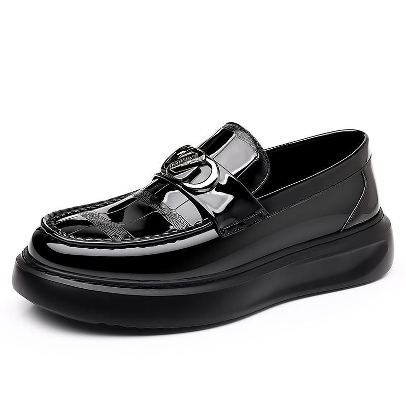 Fashion Handmade Leather Men Casual Shoes Stylish Design Sneakers Comfortable Man Loafers Hot Sale Moccasins All-match Driving Footwear