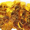 10 Stück Piraten Goldmünzen Plastik Goldmünzen Requisiten Spielzubehör Lustiges Spielzeug zum Spielen für Kinder Kinder Goldmünzen Requisiten (golden)