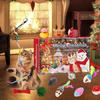 Cat Advent Calendar 2024 Christmas Blind Box, 24 Days Countdown Surprise Cat Toy Gift Set, Interactive Pet Toys for Kitten Holiday Present