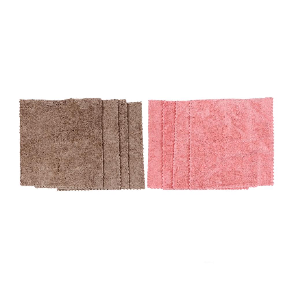 8pcs set Super Absorbent Microfiber Kitchen Dish Cloth Anti Sticking Oil Cleaning Towel