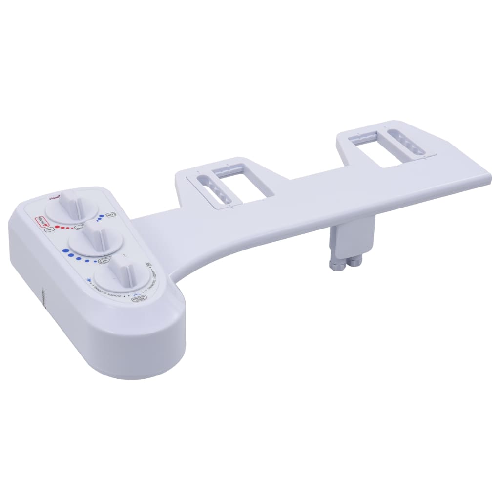 Bidet da Attacco per Sedile WC Acqua Calda Fredda Doppi Ugelli
