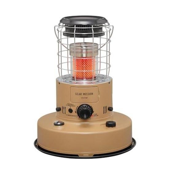 Toyota Mi GEAR MISSION Red Convection Oil Stove RR-GER25 Coyote Made Japan Concrete 9 Tatami Wooden 7