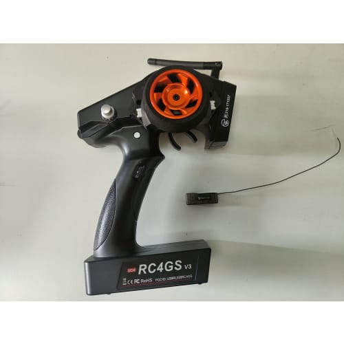 RadioLink Official Product: Radio Control System (RC4GS V3) with Telemetry, 2.4GHz RC System, 5-Channel, and Built-in Gyro Receiver (R6FG). Suitable f