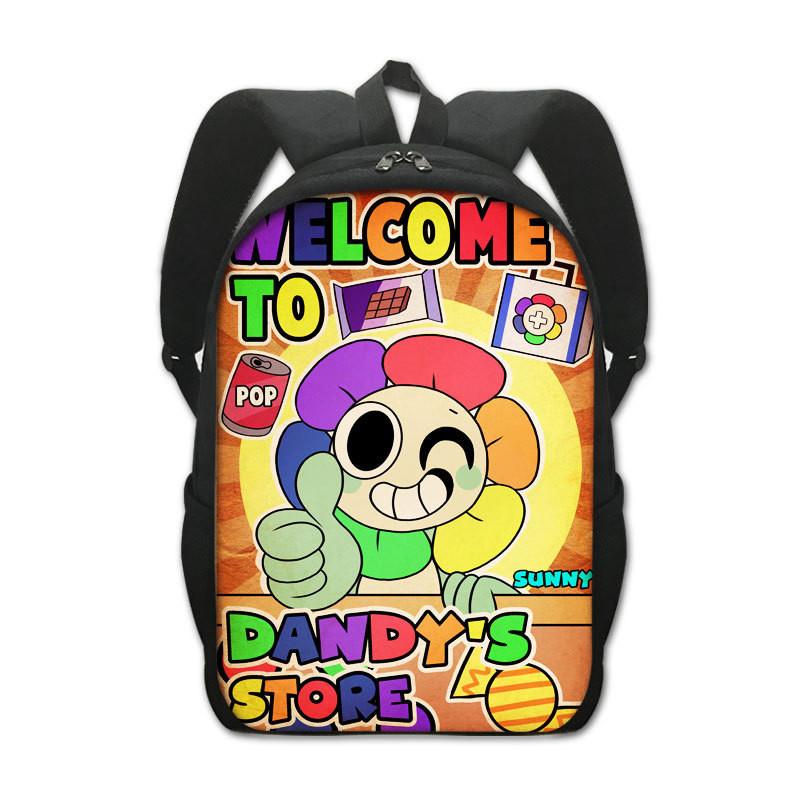 World Dandy Game Cartoon Cute Character Printed Student Backpack Children For