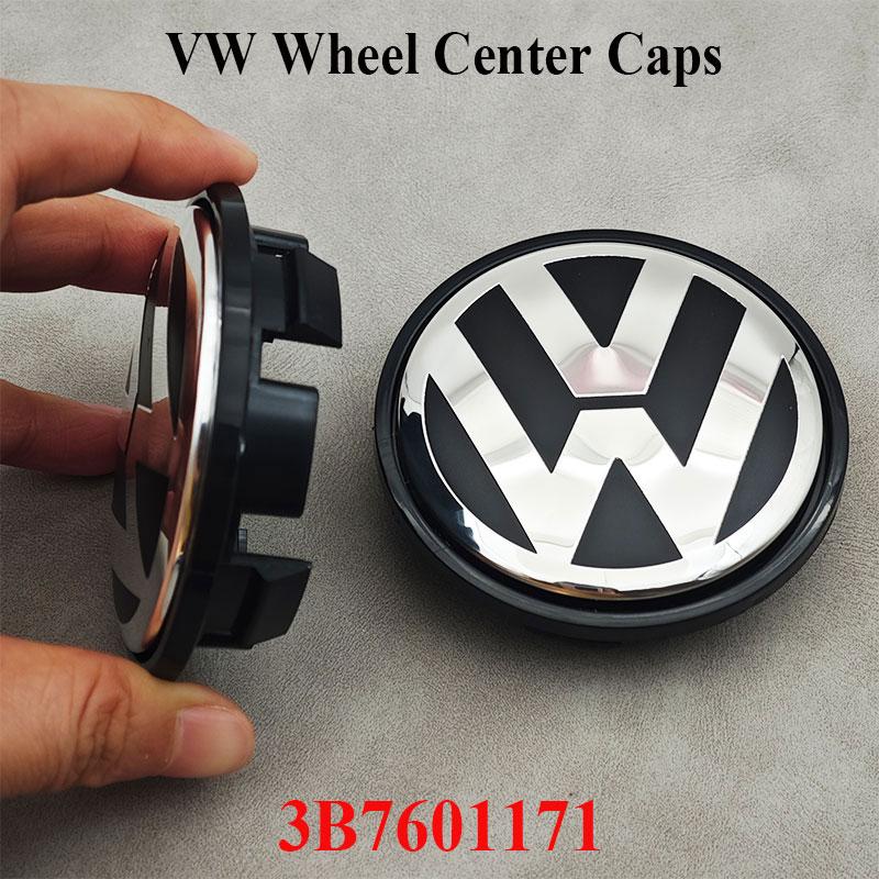 2026 Nové Pro VOLKSWAGEN VW 65mm Středové Krytky Koleček Auta 3B7601171 Zrcadlový Přední Znak Zadní Znak na Kufr Kožený Klíčenka F