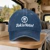 Tokyo Hotel Vintage Washed Baseball Cap Adjustable Duckbill Hat Unisex Lightweight for Outdoor Daily Wear Parties Vacations