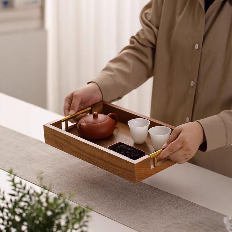 Chinese Style Wood Serving Tray