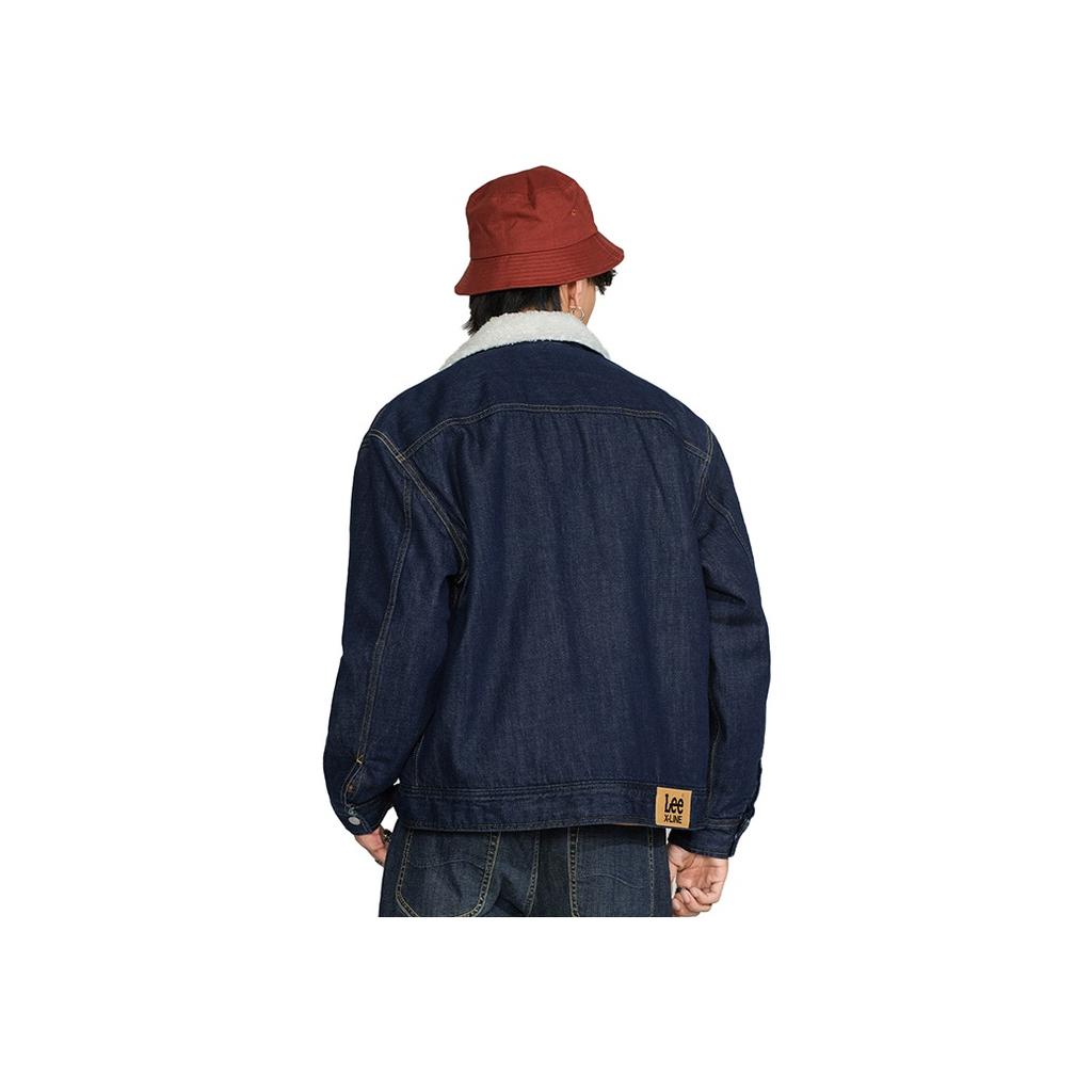 Lee FW22 Faux Shearling Rider Denim Single-Breasted Cotton Jacket Men jackets LMT0040113HH00F898L00