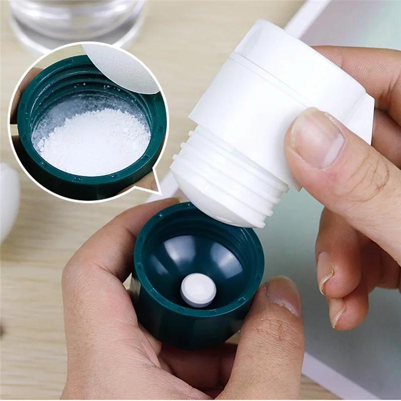 4-in-1 Portable Pill Case Medicine Splitter Powder Grinder Pill Cutter Storage Box Drug Container Pastillero