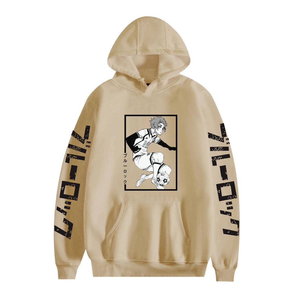 BLUE LOCK Man Hoodie Sweatshirt für Herren Damen Unisex Grafikdruck Cooles Streetwear Hoodie