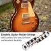 1 Set Alloy Roller Saddle Bridge Replacement Part for LP Style 6-String Electric Guitar