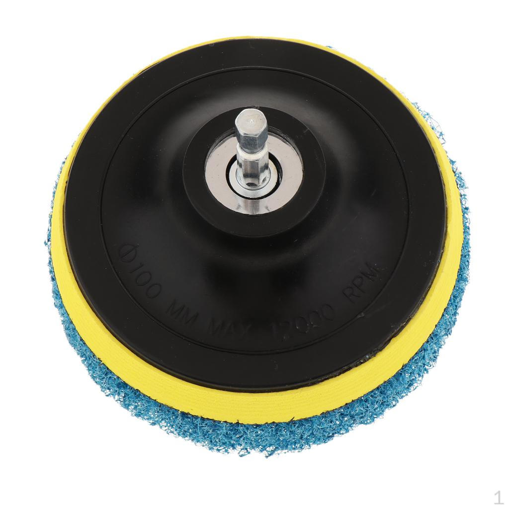 4 Inch Drill Power Brush Tile Scrubber Scouring Pads Household Cleaning Tool for