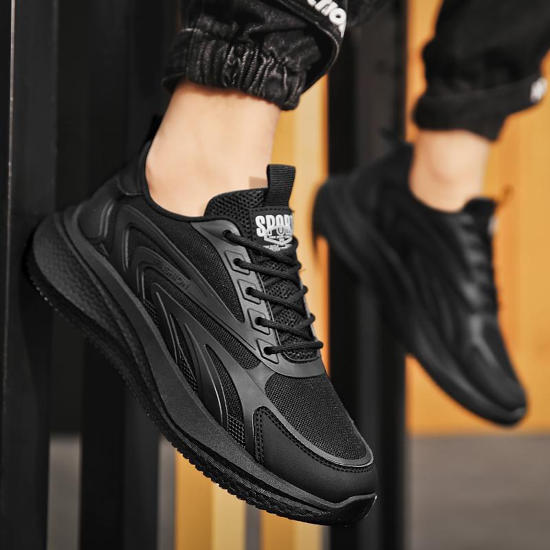 Fashion Summer Casual Sneaker Men's Breath Fashion Thick Sole Comfortable Mesh Shoes Outdoor Running Shoe Tenis Masculino Sneakers Men