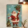 Vintage Santa Claus Metal Tin Signs Pcs Retro Iron Wall Art Plaques with Christmas Quotes Rustic Decor for Home Party