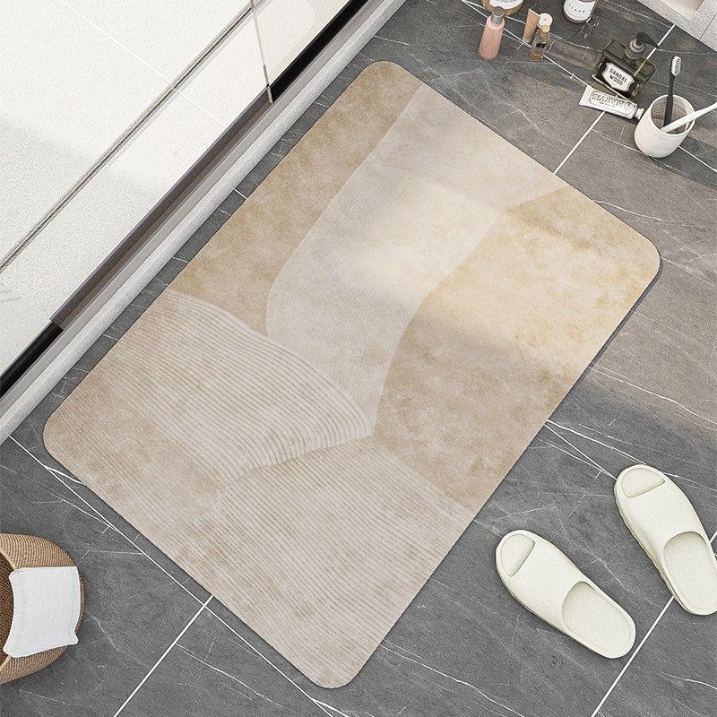 Super absorpční koupelnová předložka Protiskluzové geometrické předložky do vany Diatom Rychleschnoucí koberec do sprchy Severská kuchyně Rohožka Tapis De Bain