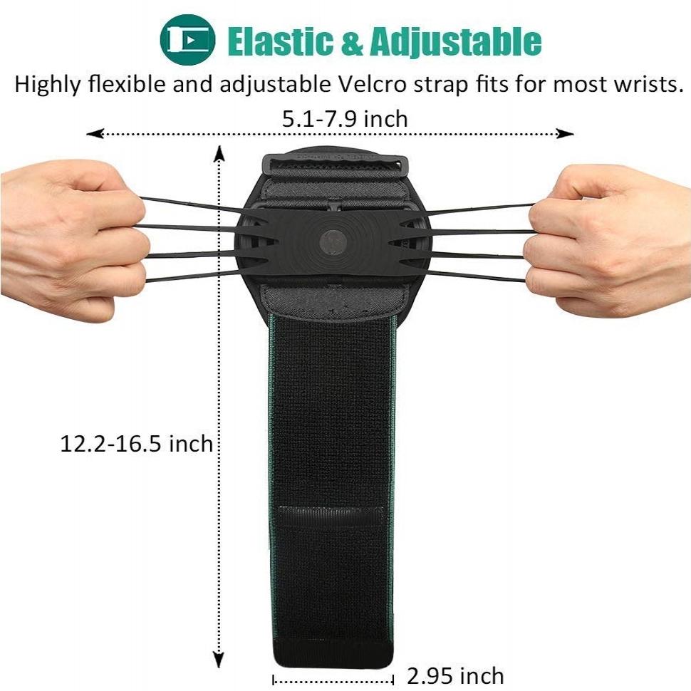 Wristband Running Phone Holder for iPhone 15 for Samsung for Huawei 180º Rotatable Sport Armband Workout Forearm Holder Jogging 6
