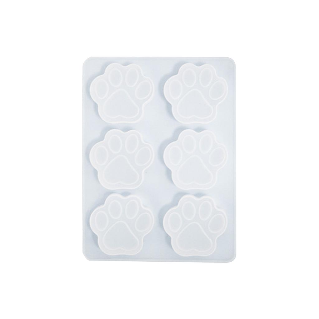 6 Cavity Cute Cat Paw Silicone Mold 3D Fondant Chocolate Mould DIY Cake Dessert Mould Kitchen Baking DIY Supplies