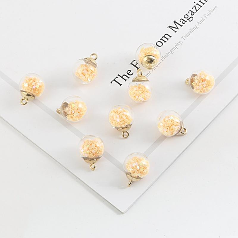 15*21mm 10szt/partia Gwiazdka Cekin Kryształowa Szklana Kula Stopowy Haczyk Puste Szklane Koraliki DIY Tworzenie Biżuterii Naszyjnik Wisiorek Kolczyki Akcesoria Biżuteryjne