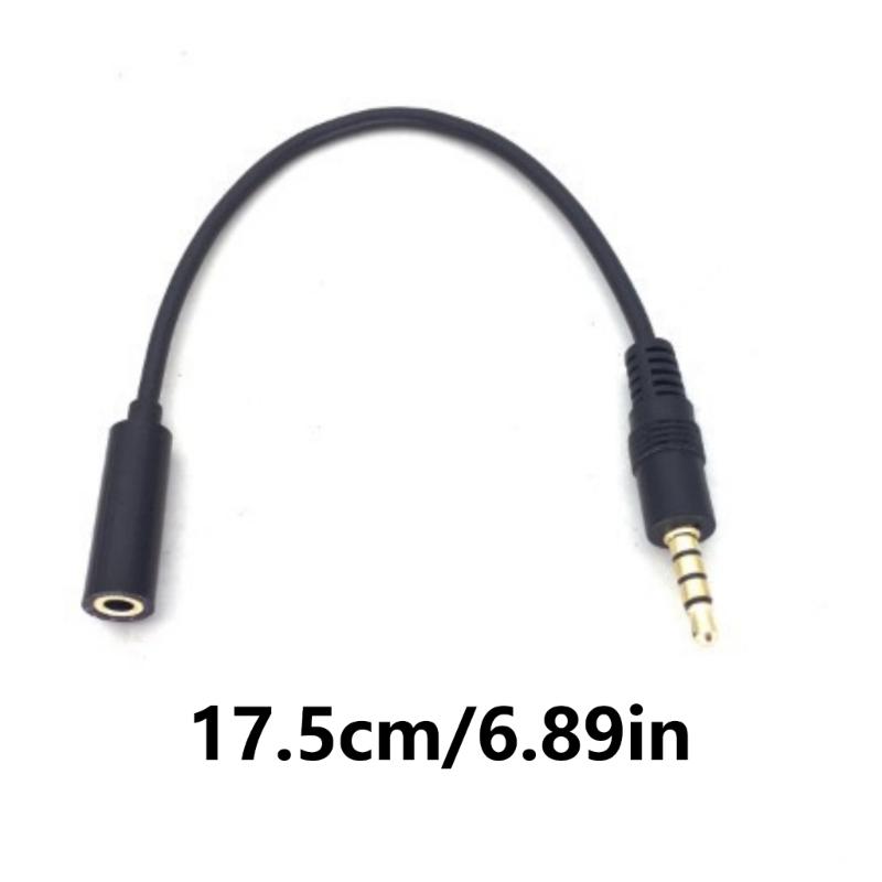 3.5mm Male To 3.5mm Female Sound Extender Cable 4 Poles Gold Plated Connector Extension Cable for Headphones Accessories