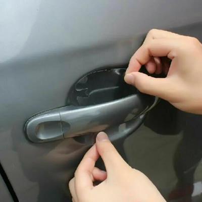 10-5pcs Universal Invisible Car Door Handle Scratches Automobile Shakes Protective Vinyl Protector Films Car Handle Protection