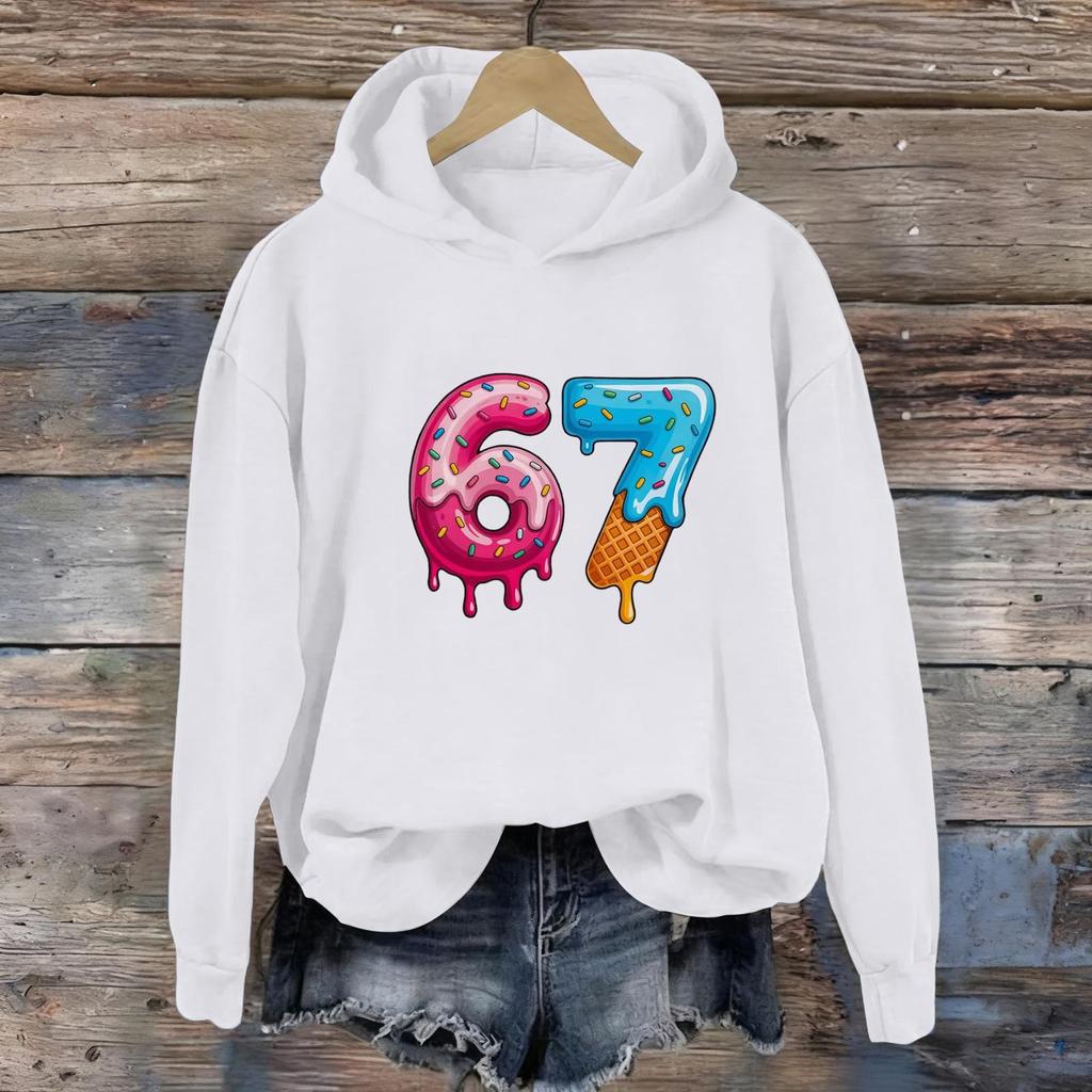 Women's Fashion Daily Versatile Casual Sweatshirts Long Sleeve Hooded Top Sweatshirts