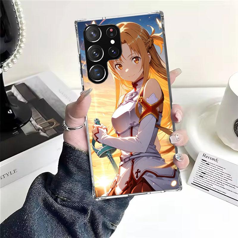 Anime Sword Art Online SAO Soft Phone Case For Samsung Galaxy S22 S23 S24 S25 Edge S26 Ultra S20 FE S21 Plus + Fundas Coque Gala