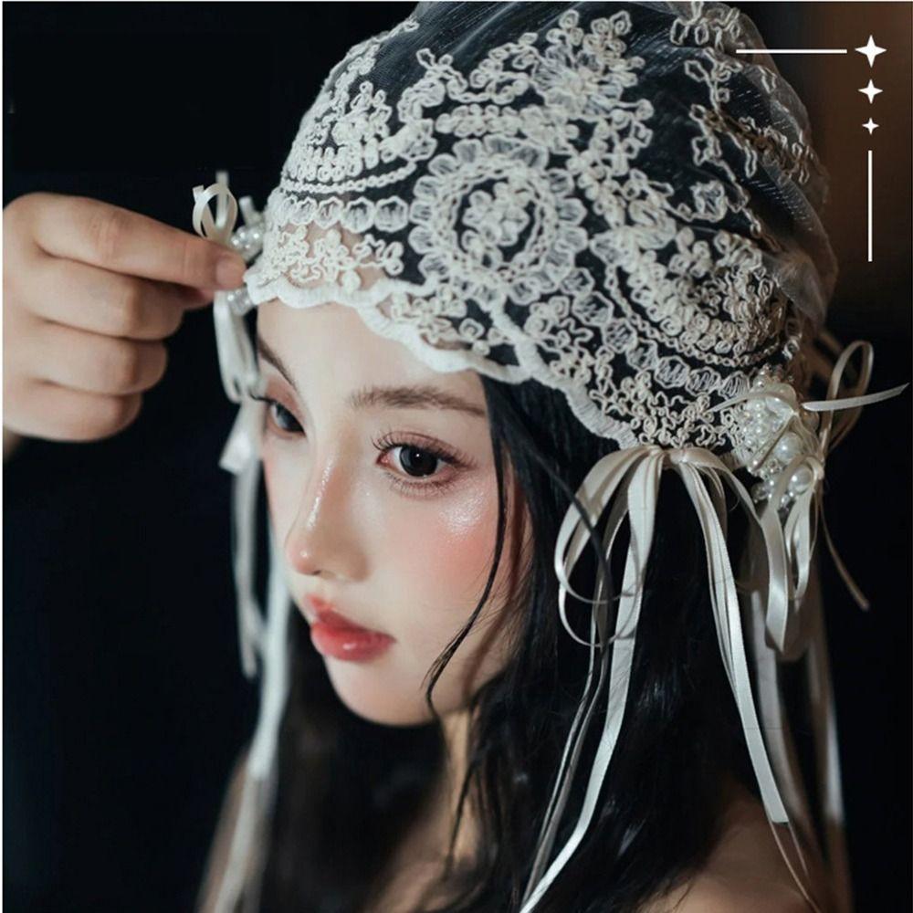 Vintage Wedding Hair Accessories French Lace Bridal Headpiece Bridal Veil  Bridal Event