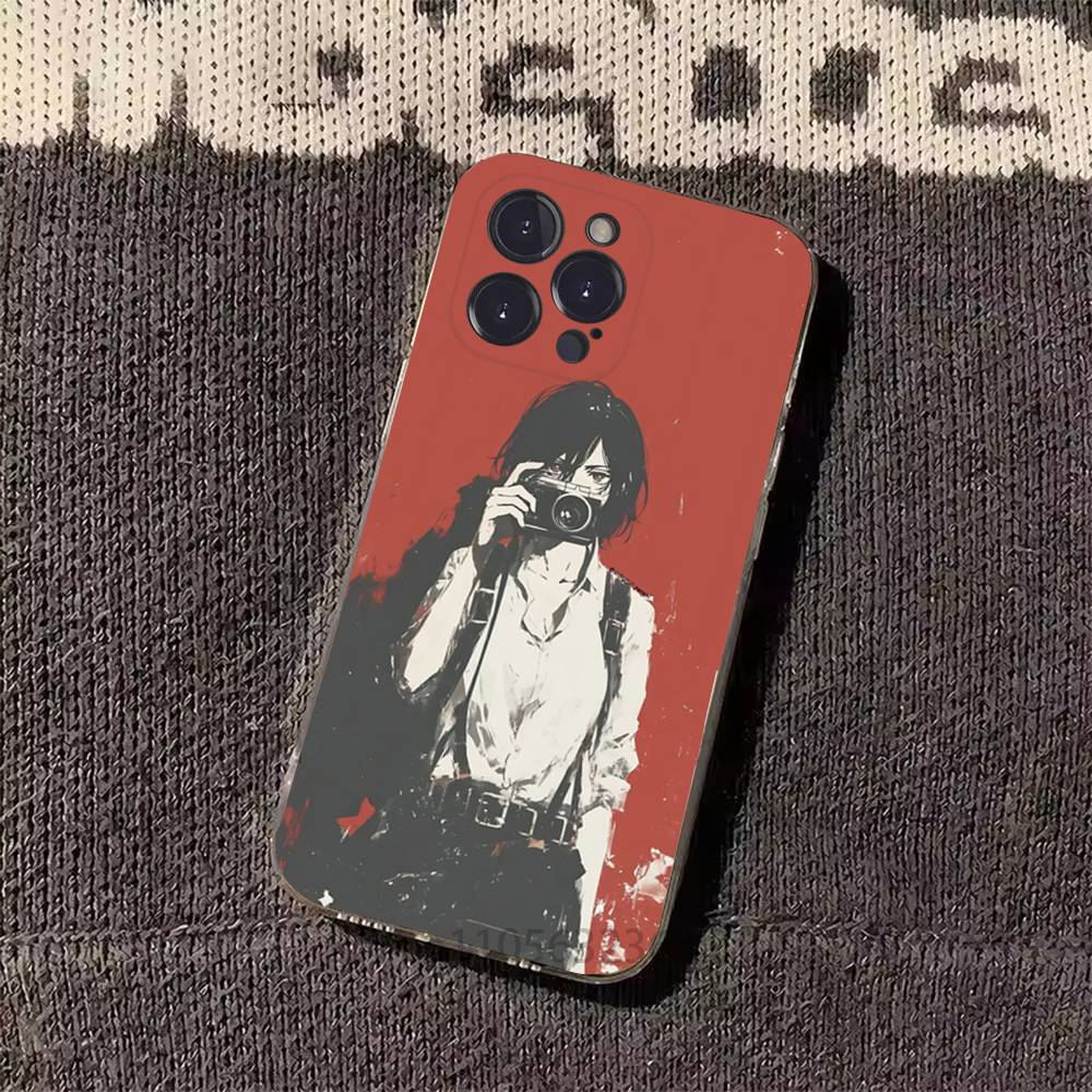 Attack On T-Titan Mikasa Phone Cases For iPhone 17 16 15 14 13 12 11 Pro Max Plus Luxury Camera Protection Plastic