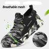 Camouflage Work Shoes Men Anti-Smash Anti Puncture Men Safety Shoes Breathable Indestructible Shoes Steel Toe Work Sneakers Men