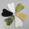 Natural Stone Jade Gouache Scraper Rose Quartz Facial Gua Sha Tools Neck Massager for Face Lifting Wrinkle Remover Beauty Health