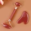 2pcs Double-end Gua Sha Massage Roller Neck Face Board Facial Skin Lifting Scraper -Wrinkle Beeswax Stone Scraping Massager