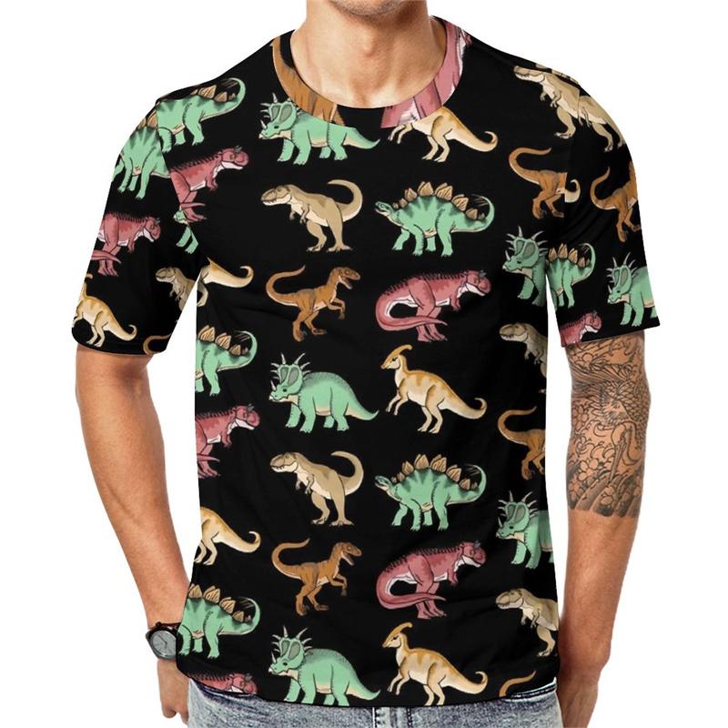 Dinosaur 3d Printed T-shirt Men's Women's Clothing Cute Dino Pattern Kids New In Tops & Tees Casual Fashion Cartoon T Shirt