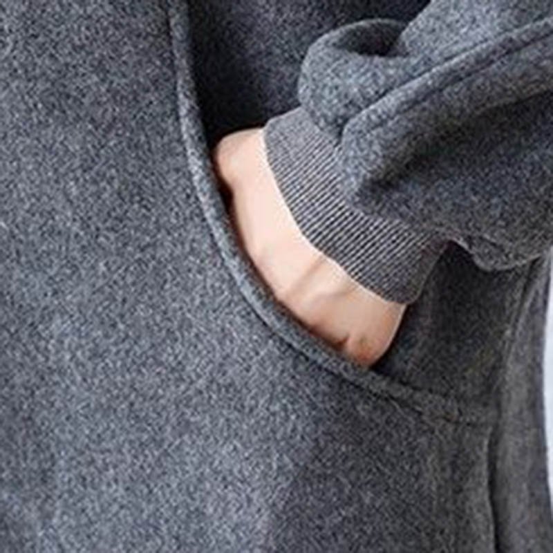 Sweatshirt for Women Cotton Oversize Half-open Collar Fleece Thickened Loose Round Neck Casual Pullover Long Sleeve Top Sweatshirt