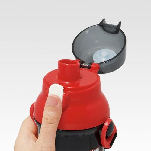 Skater Children's Plastic Water Bottle 480ml One Push Open/Close Antibacterial Child Friendly Lightweight Antibacterial Treatment Made In Japan Disney
