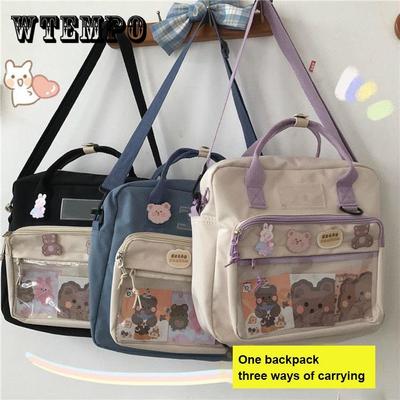 Genuine School Bag Ins Original Niche Design Sense Large Capacity Single Shoulder Messenger Bag Dual-purpose Backpack