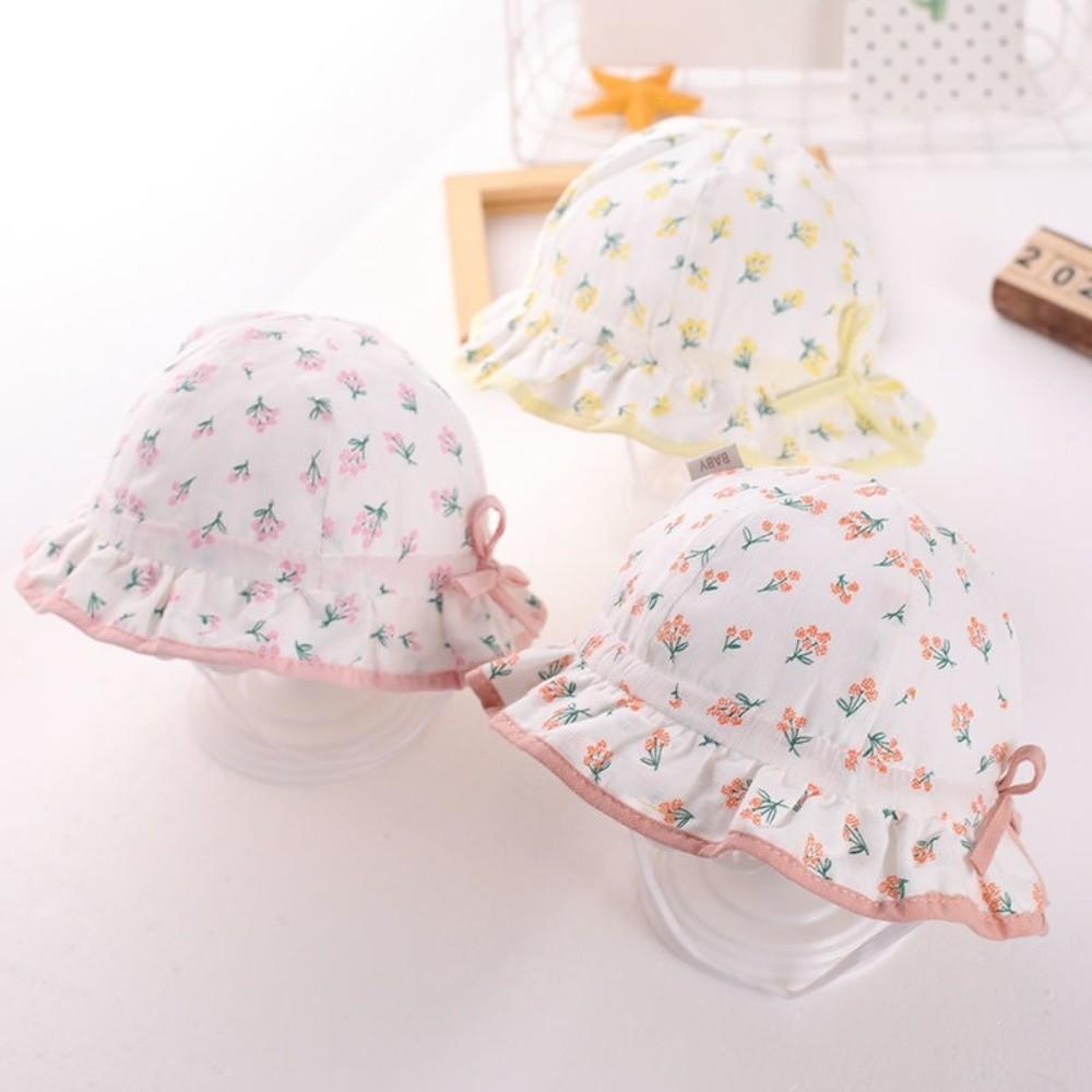 Lovely Bow Baby Hat Breathable Children Hat Cute Infant Hat  1-18Month Baby