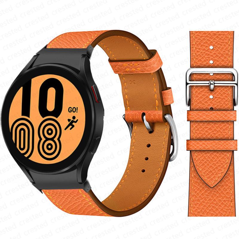 20mm Armband für Samsung Galaxy Watch 6 4 classic/5 Pro 44mm 40mm 47mm 43mm 45 Ohne Lücken Lederarmband Correa Galaxy Watch 6 Armband