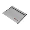Fireproof File Bag Waterproof Heat Resistance Folder Bag for Drone Battery Mobile Power Card Grey