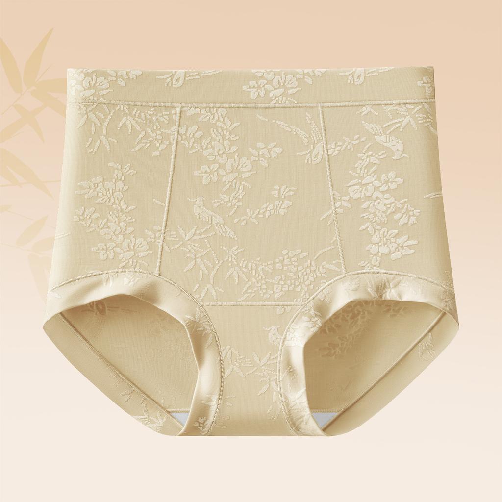 Women's Spring and Summer New Mulberry Silk 10A Antibacterial Extended Bottom Crotch Briefs