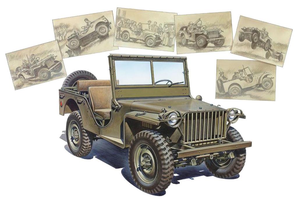 Asuka Model American Bantam Reconnaissance Vehicle BRC Plastic Model 1/24 24-005