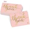 50 Pcs Mini Delicate Thanks Greeting Cards School Office Products Accessories
