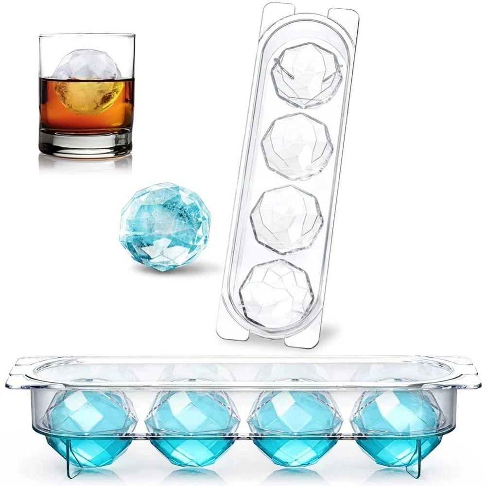 Freezer Safe Ice Cube Tray Reusable Design Ice Ball Mold Odorless Ball Shaped Ice Mold  Home Use